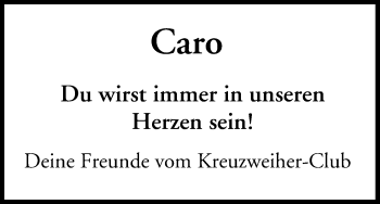Anzeige von Caro  von MGO