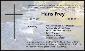 Anzeige von Hans Frey von MGO