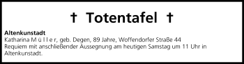 Anzeige von Totentafel vom 12.10.2013 von MGO