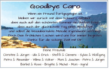 Anzeige von Caro  von MGO