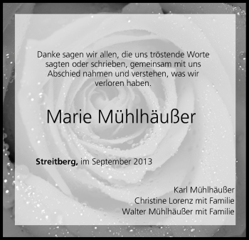Anzeige von Marie Mühlhäußer von MGO