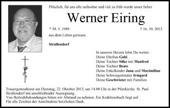Anzeige von Werner Eiring von MGO