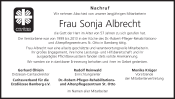 Anzeige von Sonja Albrecht von MGO