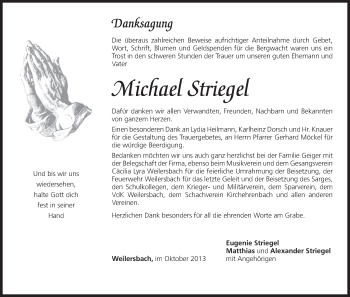 Anzeige von Michael Striegel von MGO