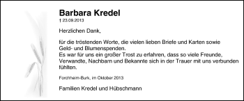 Anzeige von Barbara Kredel von MGO