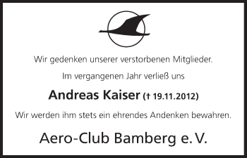 Anzeige von Andreas Kaiser von MGO