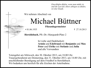 Anzeige von Michael Büttner von MGO