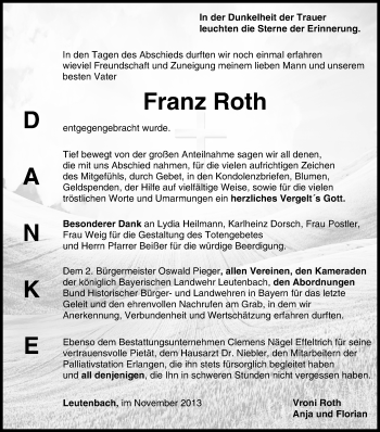 Anzeige von Franz Roth von MGO