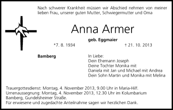 Anzeige von Anna Armer von MGO