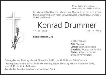 Anzeige von Konrad Drummer von MGO