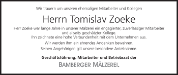 Anzeige von Tomislav Zoeke von MGO