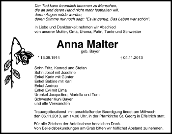 Anzeige von Anna Malter von MGO