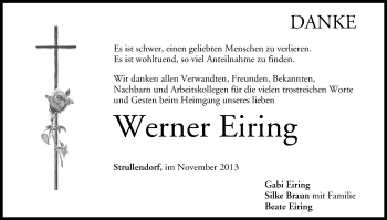 Anzeige von Werner Eiring von MGO