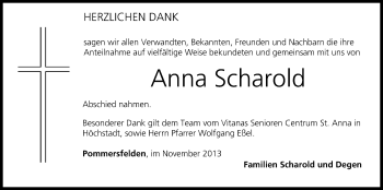 Anzeige von Anna Scharold von MGO