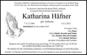 Anzeige von Katharina Häfner von MGO