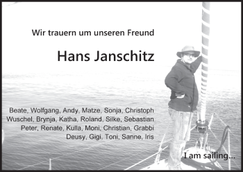 Anzeige von Hans Janschitz von MGO