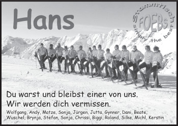 Anzeige von Hans  von MGO