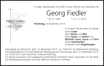 Anzeige von Georg Fiedler von MGO