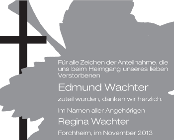Anzeige von Edmund Wachter von MGO