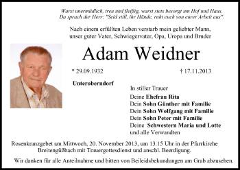 Anzeige von Adam Weidner von MGO