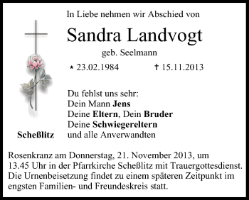 Anzeige von Sandra Landvogt von MGO