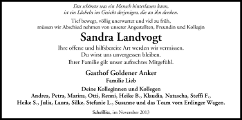 Anzeige von Sandra Landvogt von MGO