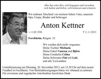 Anzeige von Anton Kettner von MGO