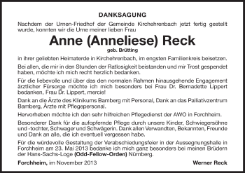 Anzeige von Anne Reck von MGO
