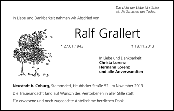 Anzeige von Ralf Grallert von MGO