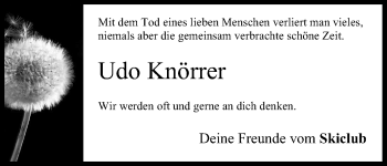 Anzeige von Udo Knörrer von MGO