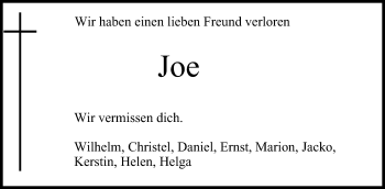 Anzeige von Joe  von MGO