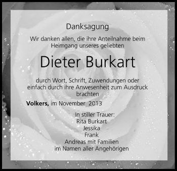 Anzeige von Dieter Burkart von MGO