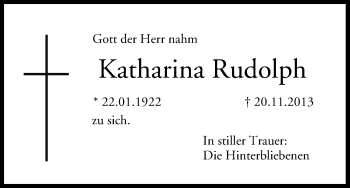 Anzeige von Katharina Rudolph von MGO