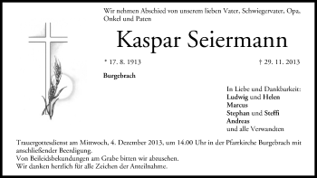Anzeige von Kaspar Seiermann von MGO