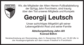 Anzeige von Georgij Leutsch von MGO