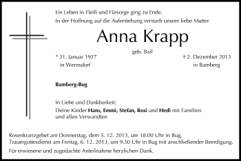 Anzeige von Anna Krapp von MGO