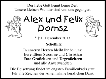 Anzeige von Alex und Felix Domsz von MGO