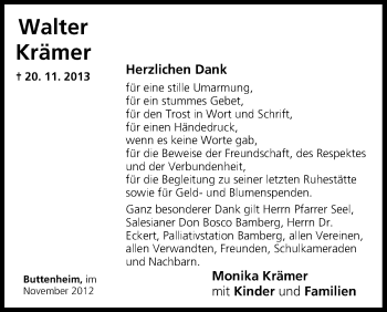 Anzeige von Walter Krämer von MGO