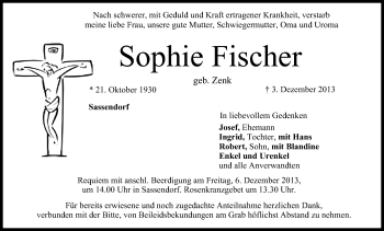 Anzeige von Sophie Fischer von MGO