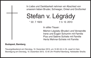 Anzeige von Stefan Légrády von MGO