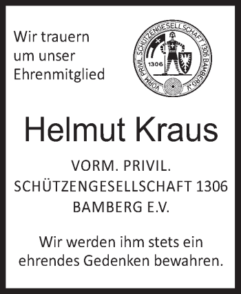 Anzeige von Helmut Kraus von MGO
