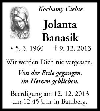 Anzeige von Jolanta Banasik von MGO