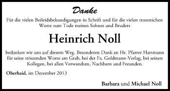 Anzeige von Heinrich Noll von MGO