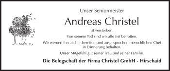 Anzeige von Andreas Christel von MGO