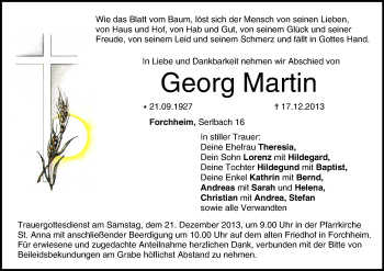 Anzeige von Georg Martin von MGO