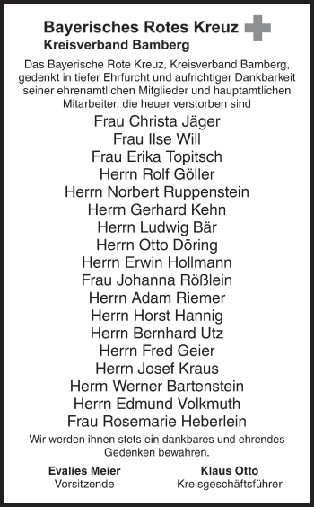 Anzeige von Bayrisches Rotes Kreuz  von MGO