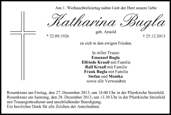 Anzeige von Katharina Bugla von MGO