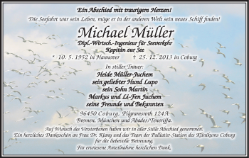 Anzeige von Michael Müller von MGO