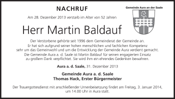 Anzeige von Martin Baldauf von MGO