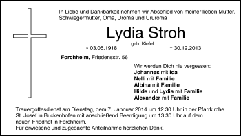 Anzeige von Lydia Stroh von MGO